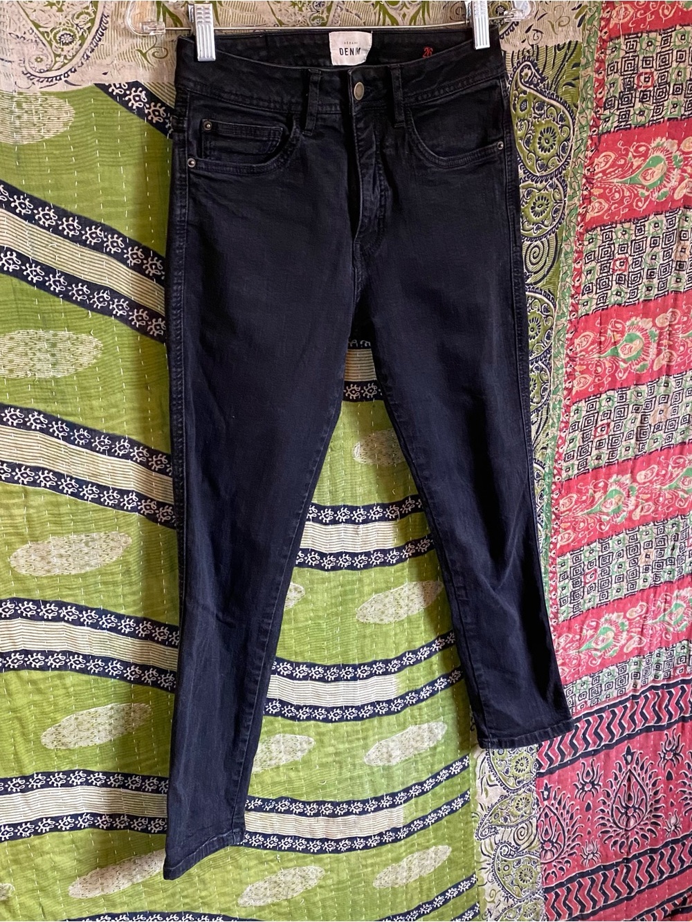 Sezane Black Slim Parfait Cotton Skinny Denim Jeans 26 Minimal Quiet Luxury - Picture 8 of 16